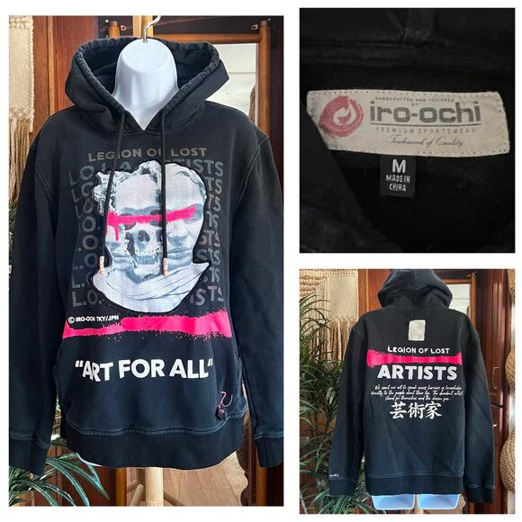 RARE Iro-Ochi Graphic Hoodie M | Legion of Lost Artists Tokyo Japan Streetwear - Picture 1 of 13